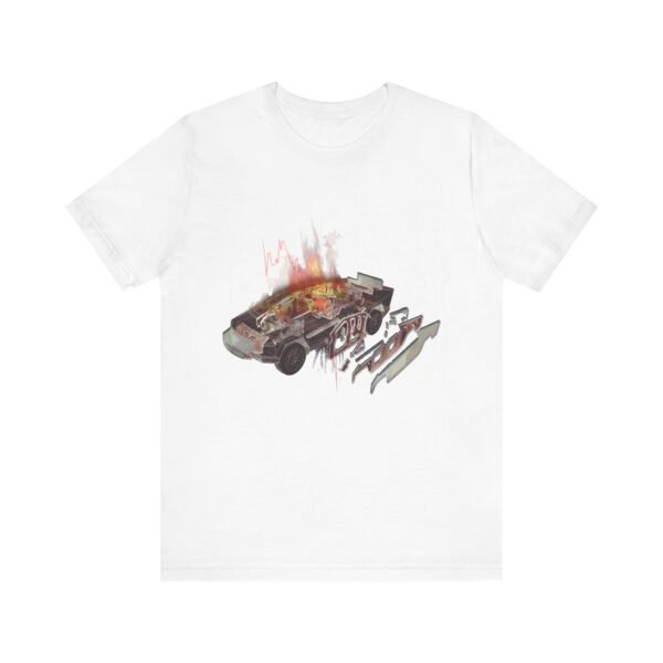 Burning Edgy Polygonal Car